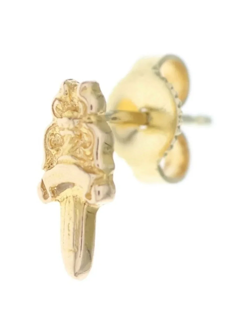 Chrome Hearts 22k Stack Dagger Stud Earrings Gold
